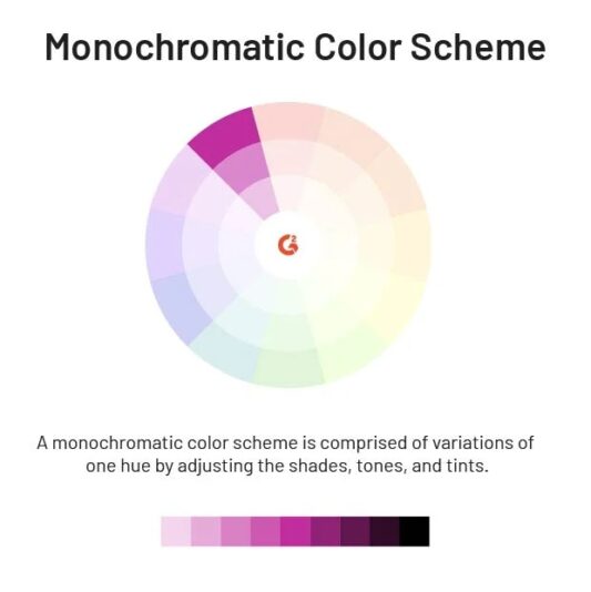 monochromatic color scheme